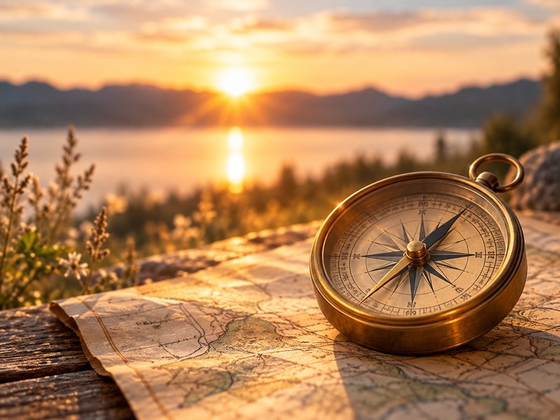 Weg und Landschaft als Symbol für persönliche Orientierung und bewusste Entscheidungen